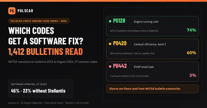 OBD2 Codes: Which Get a Software Fix? 1,412 Manufacturer Bulletins Analyzed